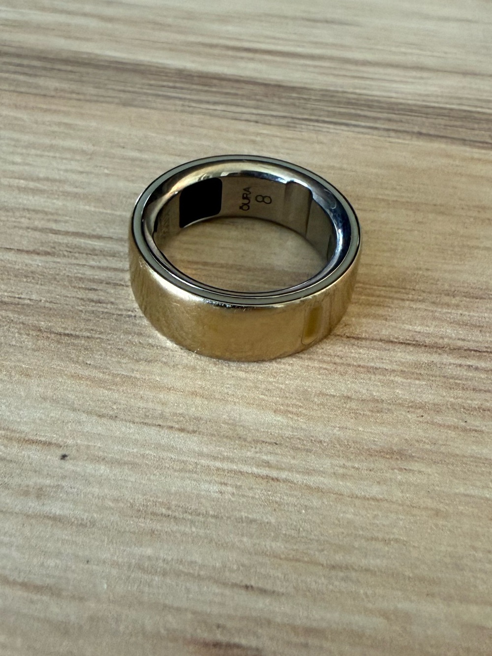 Oura Gold Smart Ring Size 8